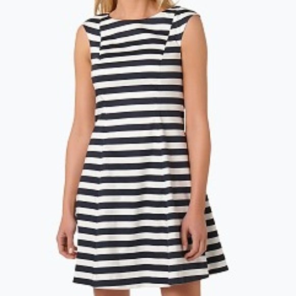 Marie Lund Nautical Navy Striped Dress - Picture 2 of 8